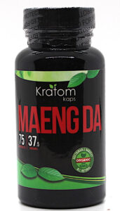 KRATOM KAPS MAENG DA 75ct BOTTLE - 37.5 gms.