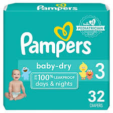 PAMPERS BABY DRY SIZE 3 (32CT)