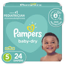 PAMPERS BABY DRY SIZE 5 (24CT)