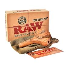 RAW TRIDENT WOODEN CIGARETTE HOLDER