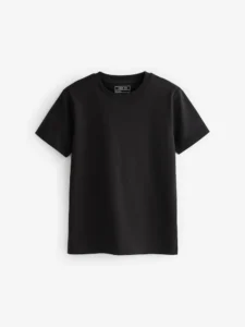 T-SHIRT S/S (V) BLACK SMALL